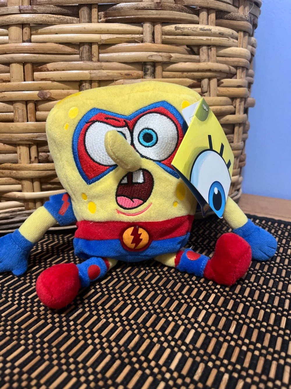 Nickelodeon SpongeBob Superhero Plush - Yellow, Red, Blue
